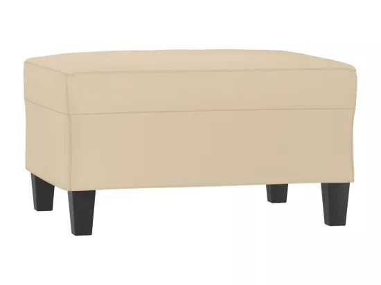 Repose-pied Crème 70x55x41 cm Tissu microfibre