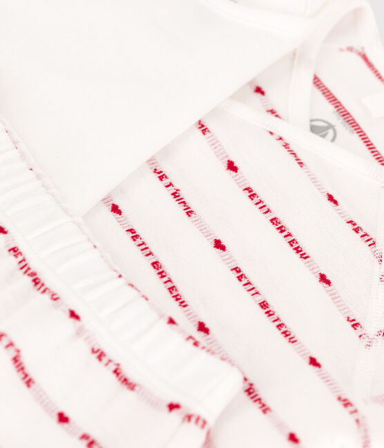 Ensemble 3 pièces jacquard en coton bio bébé
