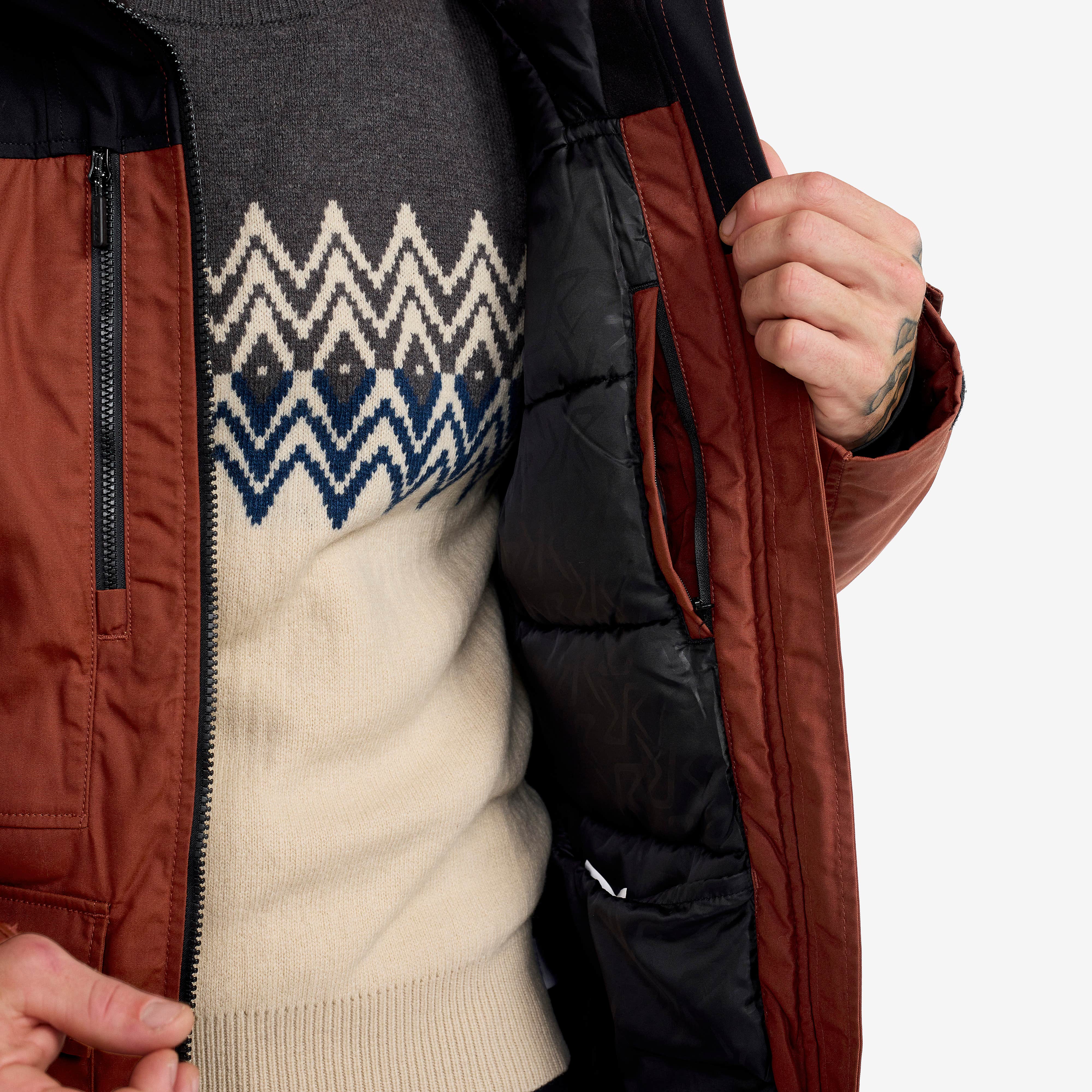 Outdoor Parka Herre Smoked Paprika