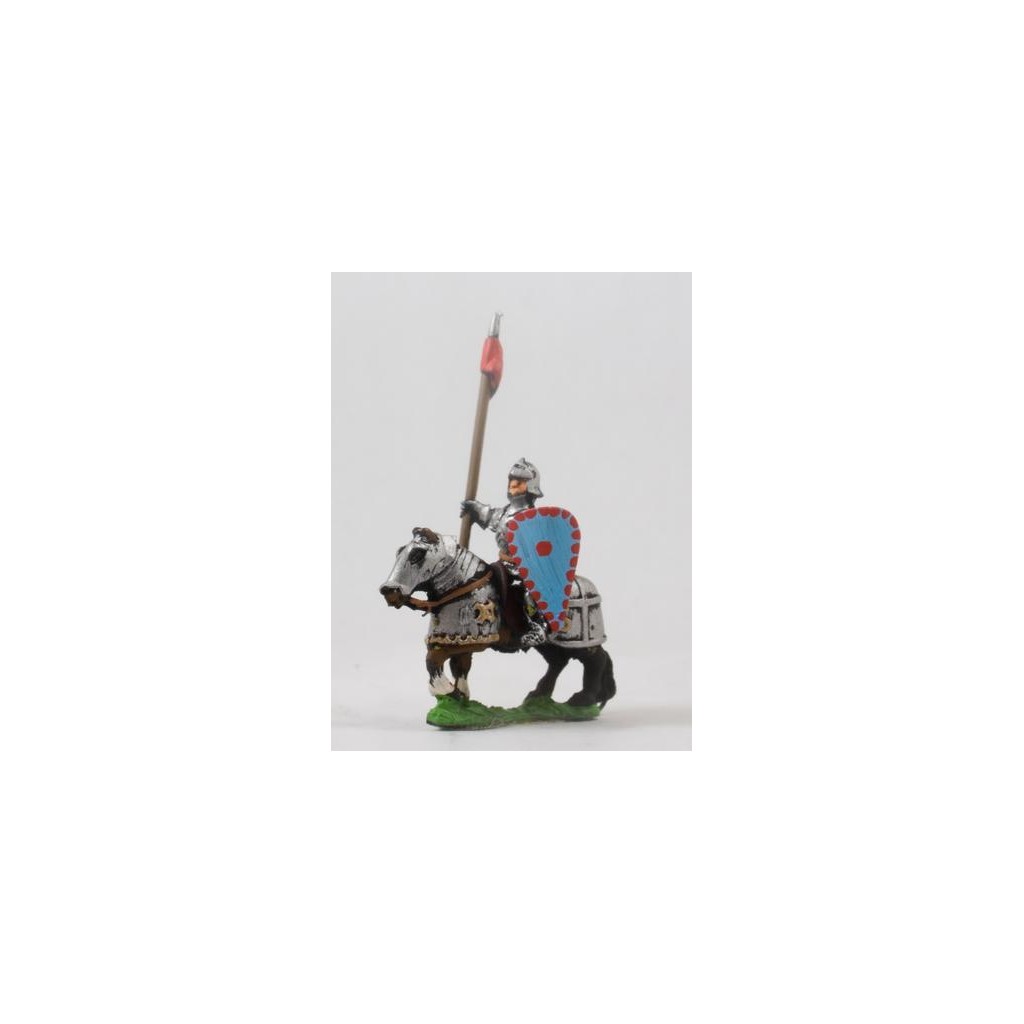 Serbian Empire: Knights 1400-1500 in Plate Armour with Lance & Shield on Armoured Horse