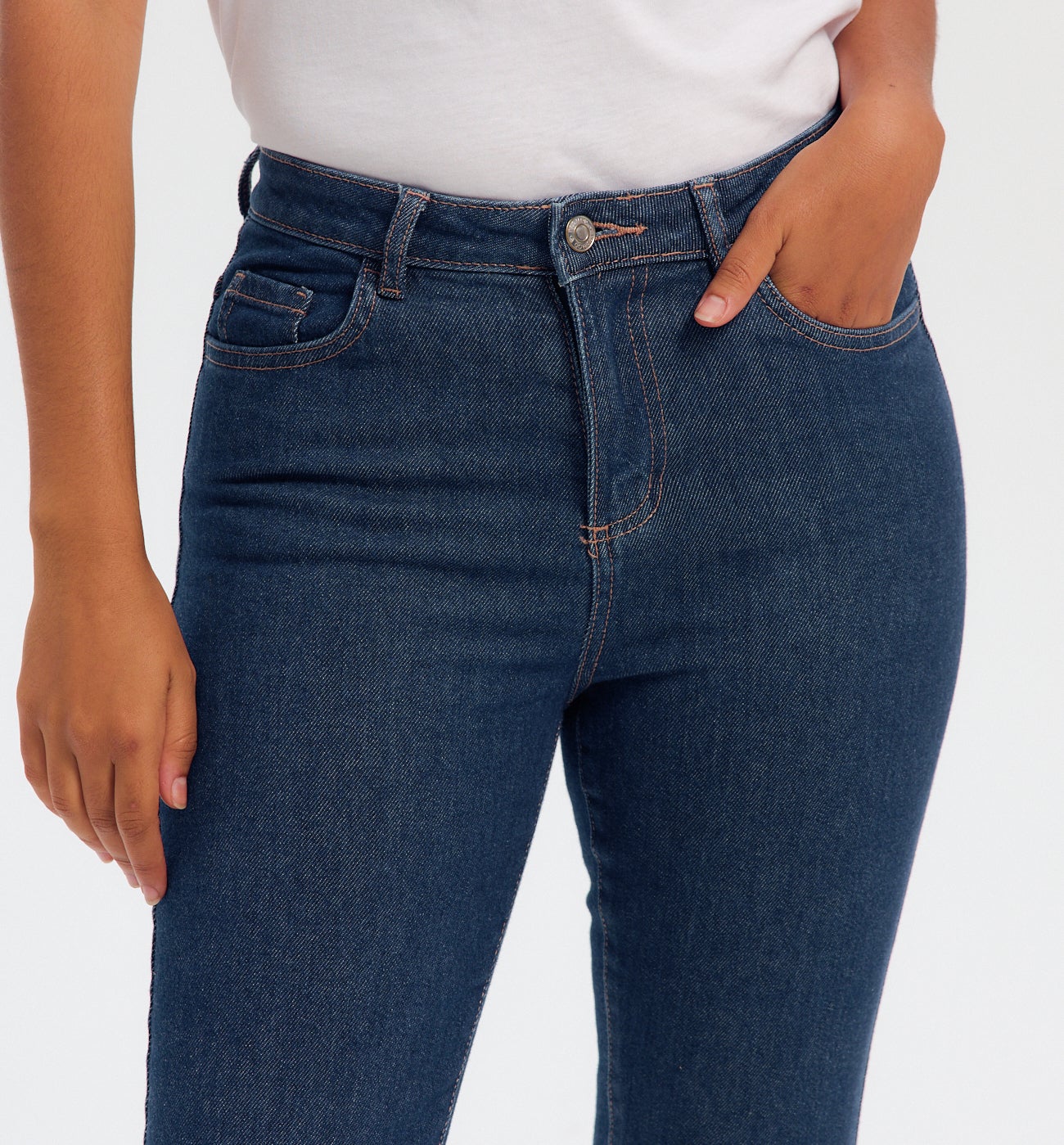 Jean skinny taille haute EMILE - Jean rinse