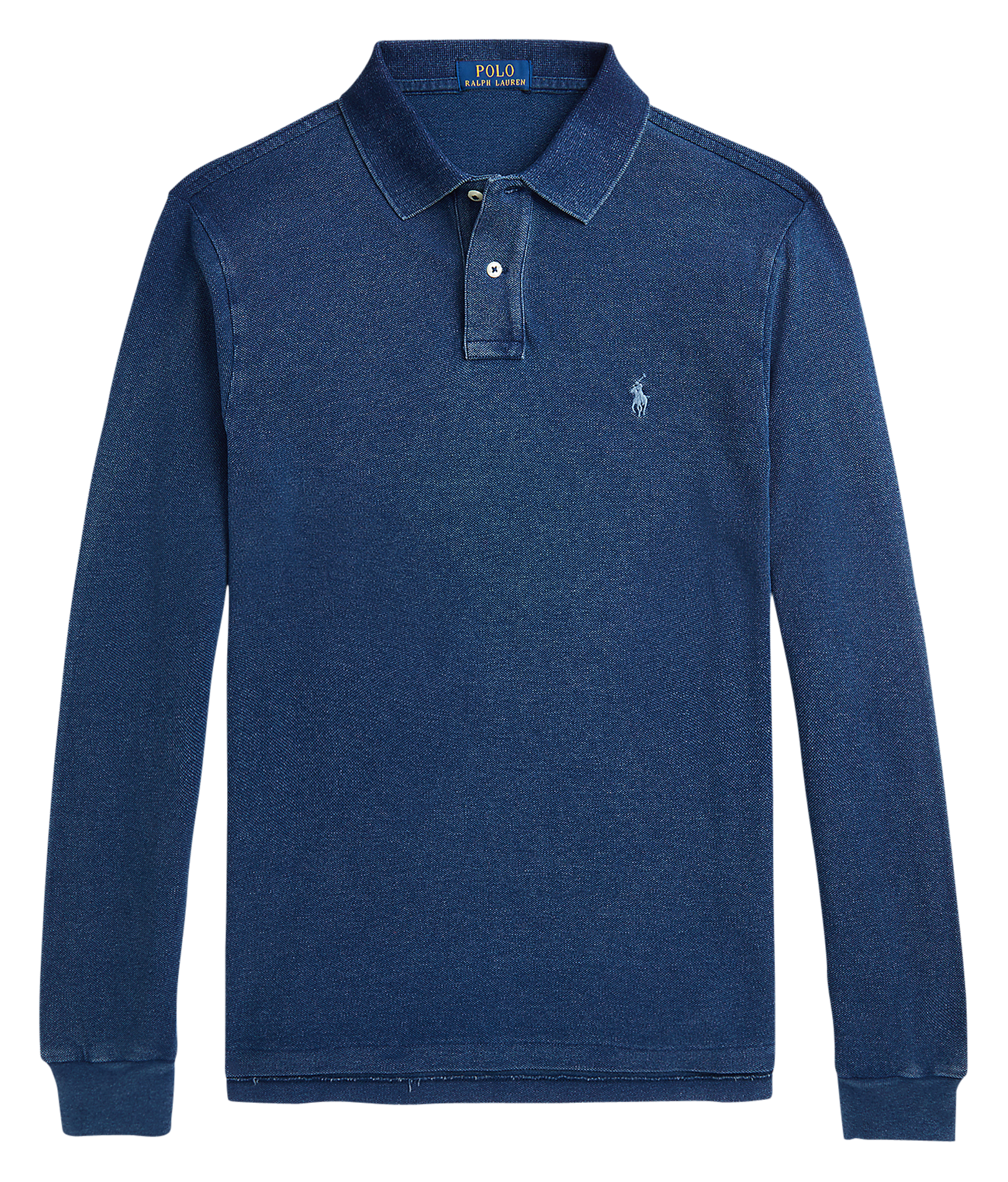 Polo slim en coton| Bleu