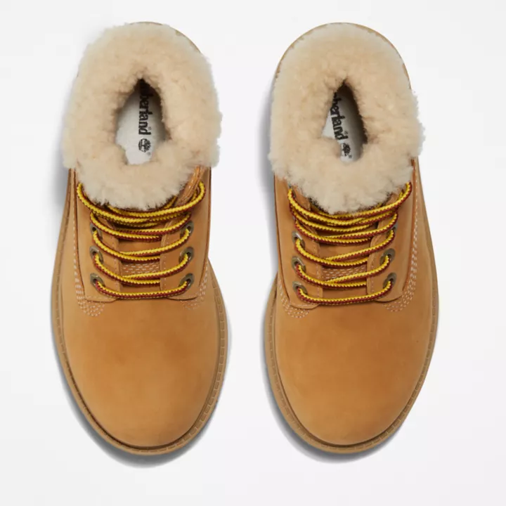 6-inch Boot d'hiver imperméable Timberland Premium junior en jaune