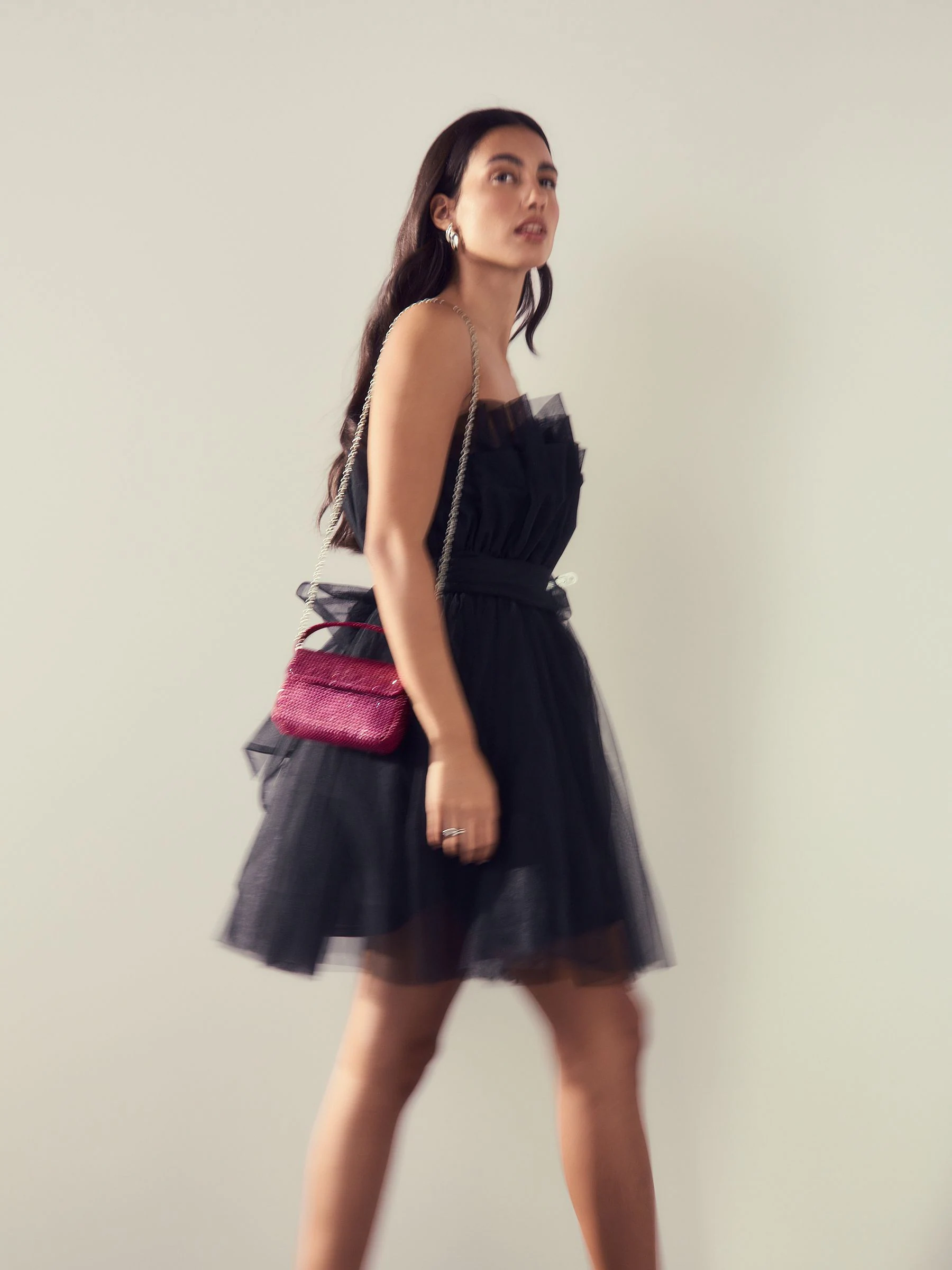 Roze - Mini Sparkle Embellished Bag