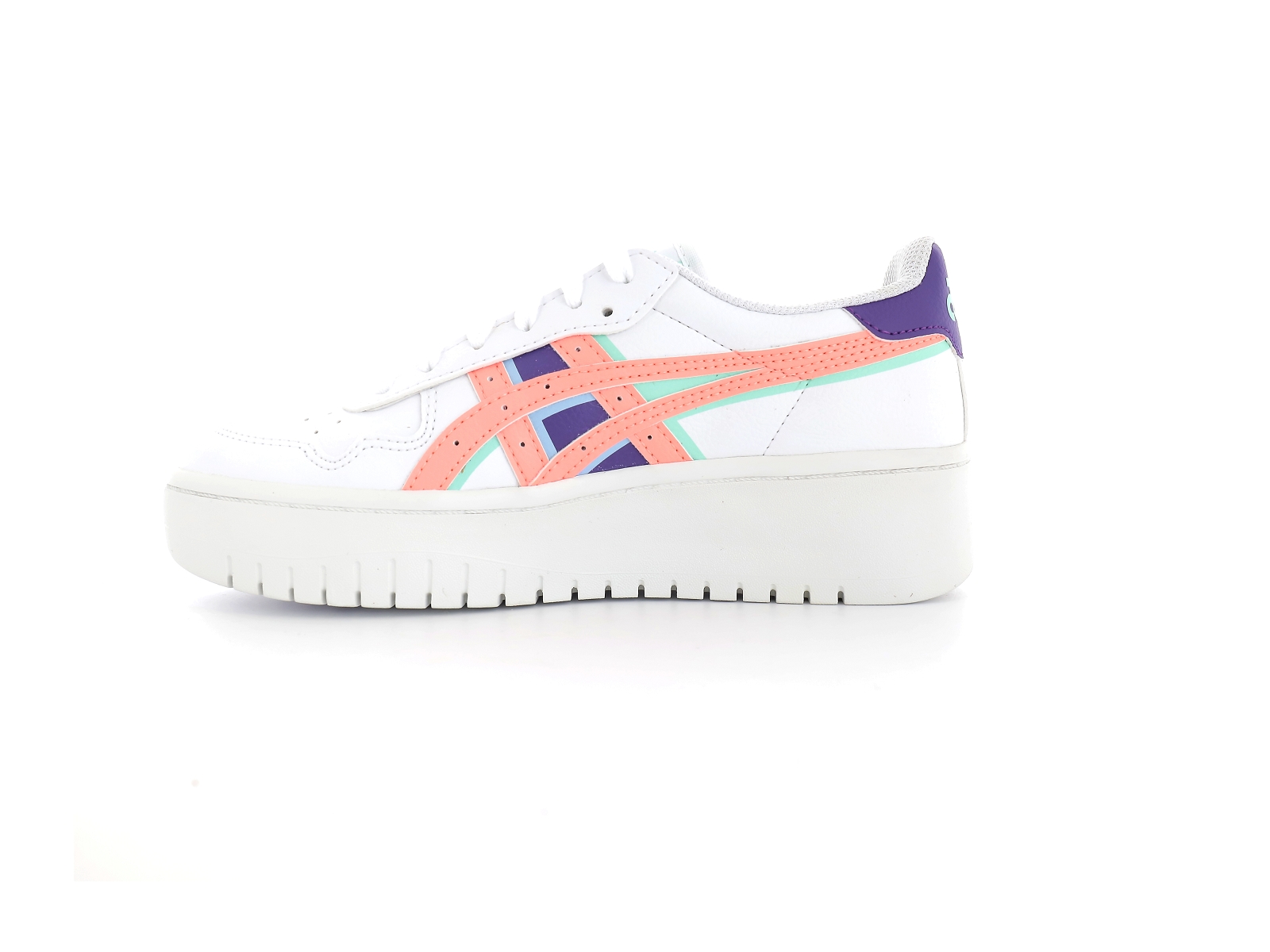 Asics-JAPAN S PF Cuir Blanc Rose