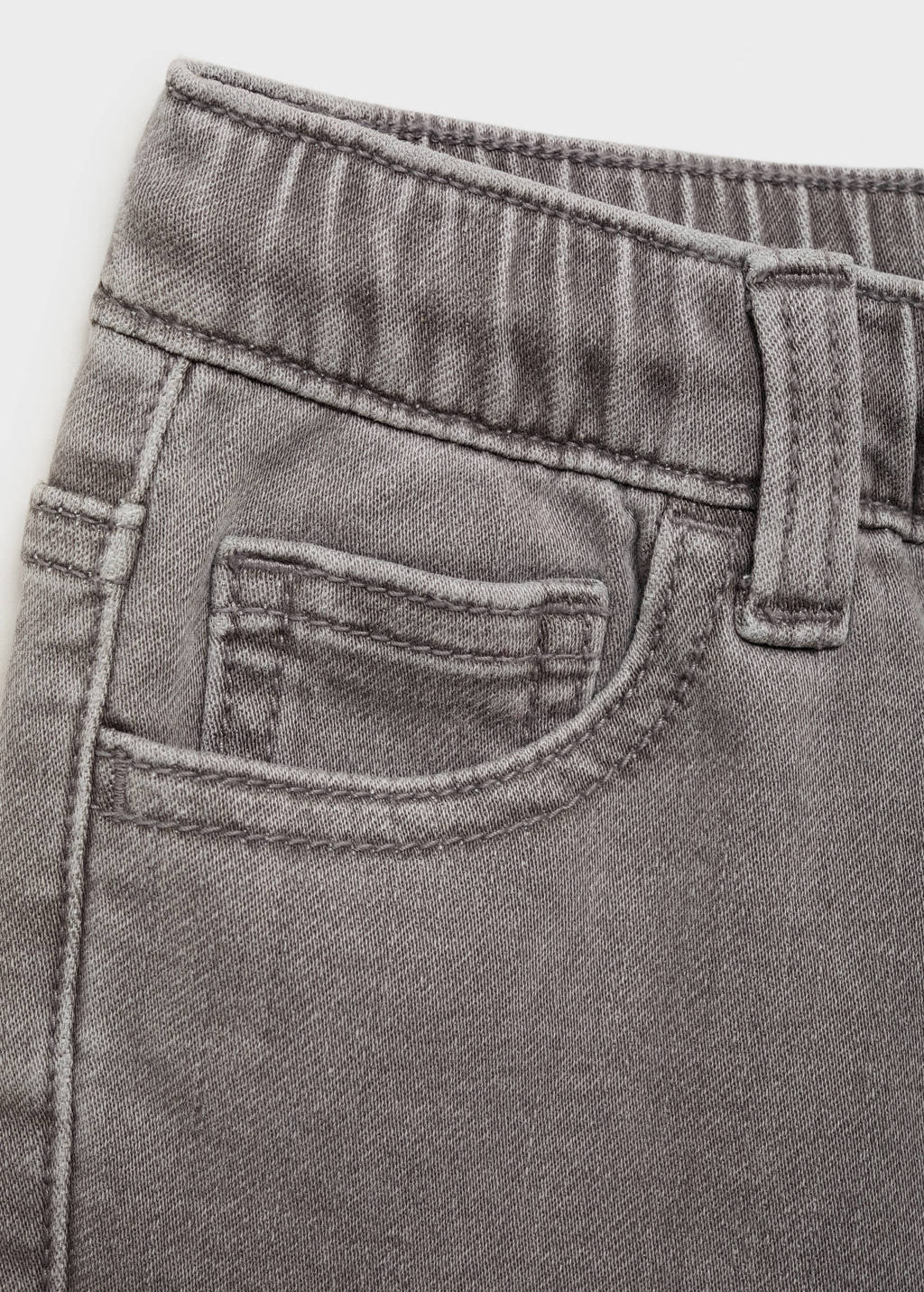 Mango Kids regular waist regular fit jeans grijs