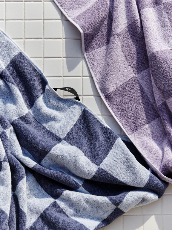 Hay Check handdoek 50x90 Lavender