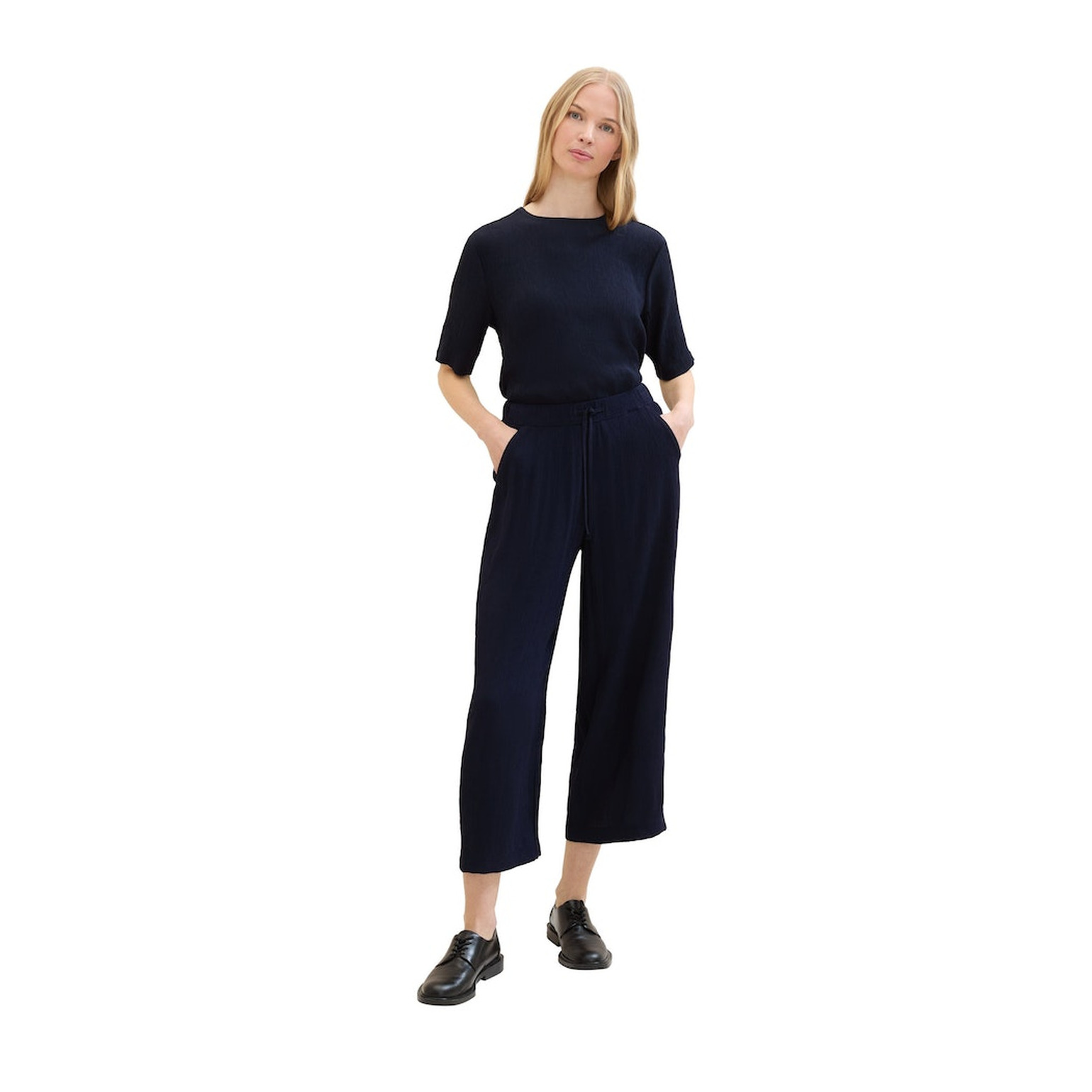 Tom Tailor Culotte crinkle pants