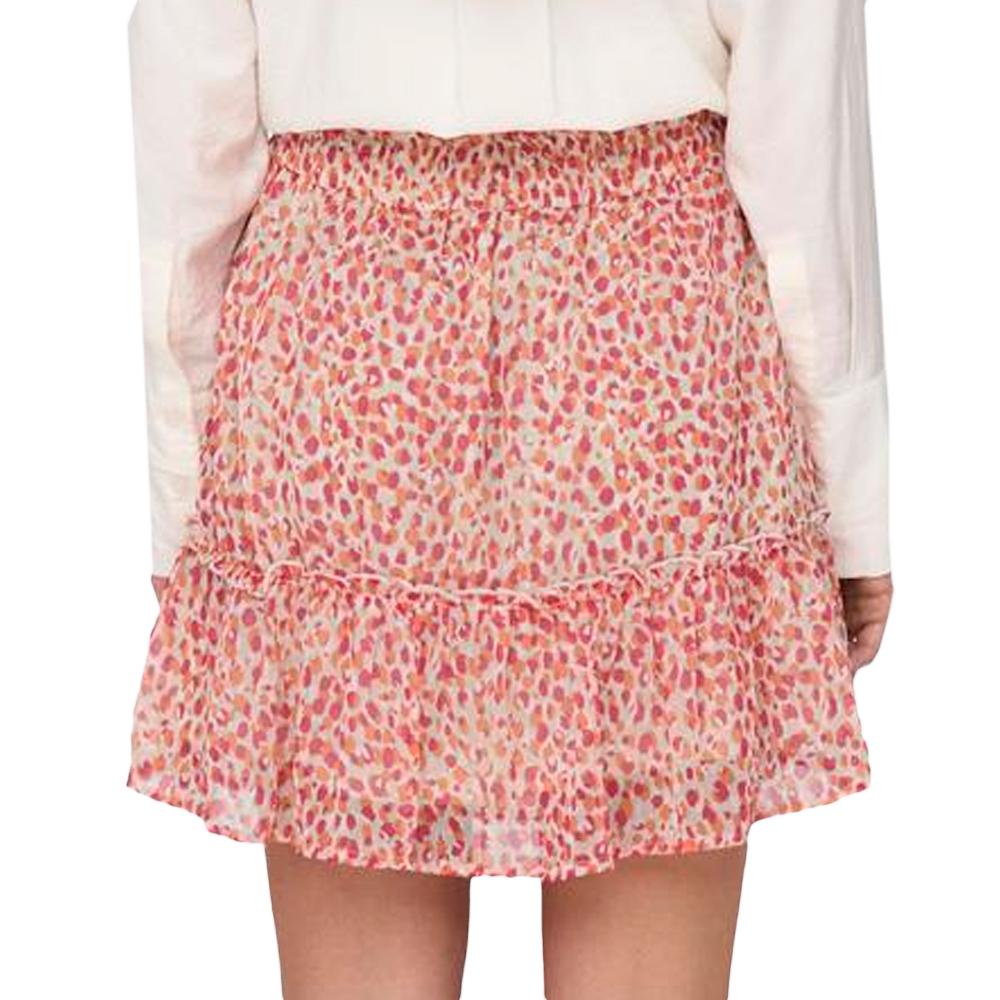 JDY Jupe Rose/Écru à Petits Pois Femme JDY Life