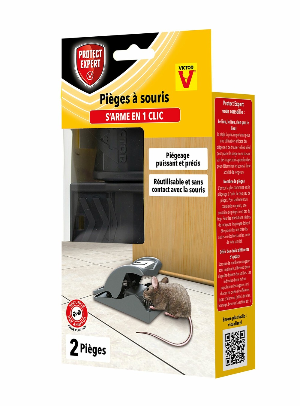 Soutrap2 | | piège x2 | 2 pinces tapettes à souris | piégeage précis e