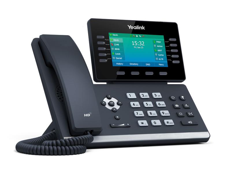 Yealink Tischtelefon SIP-T54W Grau Prime Business Phone für optimale Desktop-Produktivität