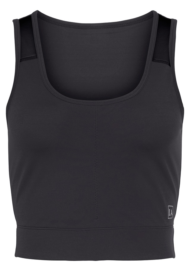 LASCANA ACTIVE Crop-Top , Mesheinsätze