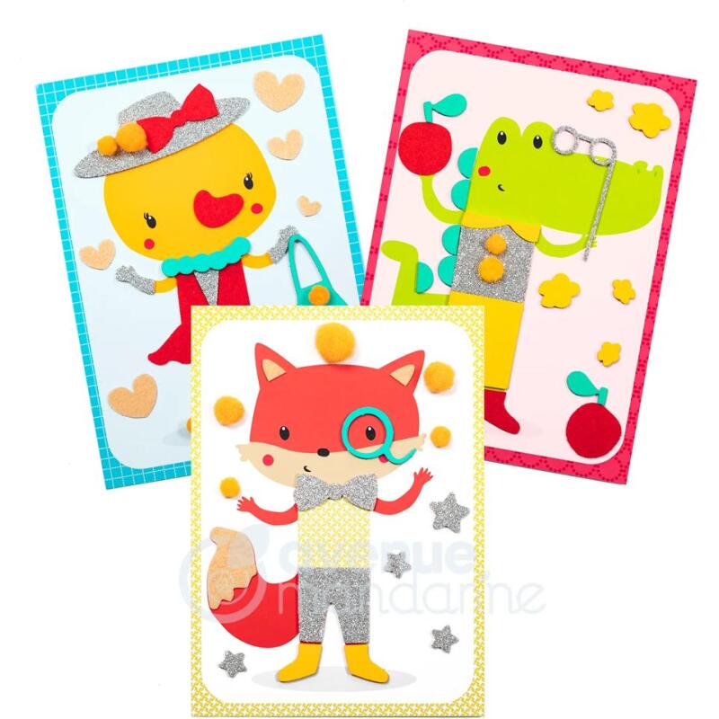 Boîte créative, Gommettes et textures - Multicolore