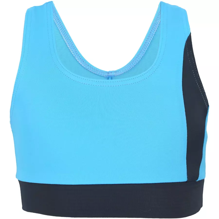 Aquarti Mädchen Sport Bikini - Racerback Bustier & Badehose grauhellblau