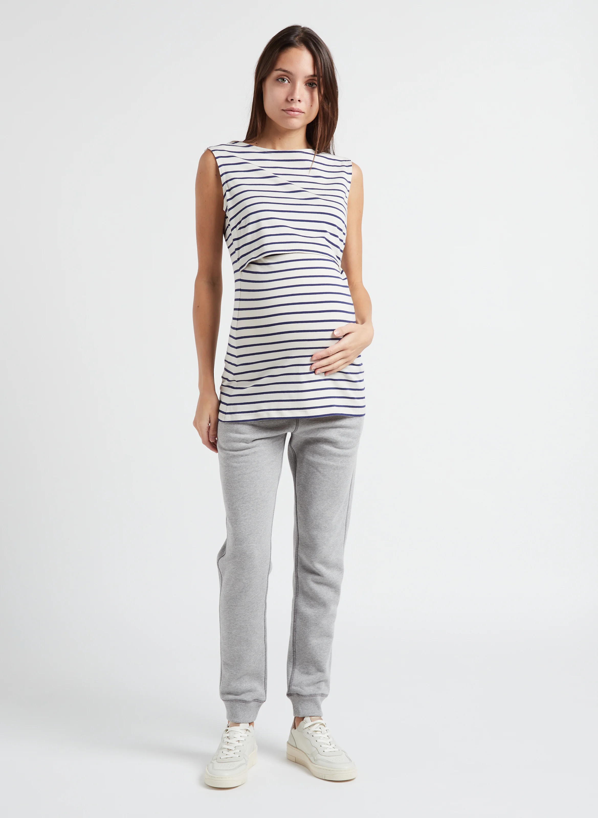 SAM - Jogging de grossesse en coton | Gris