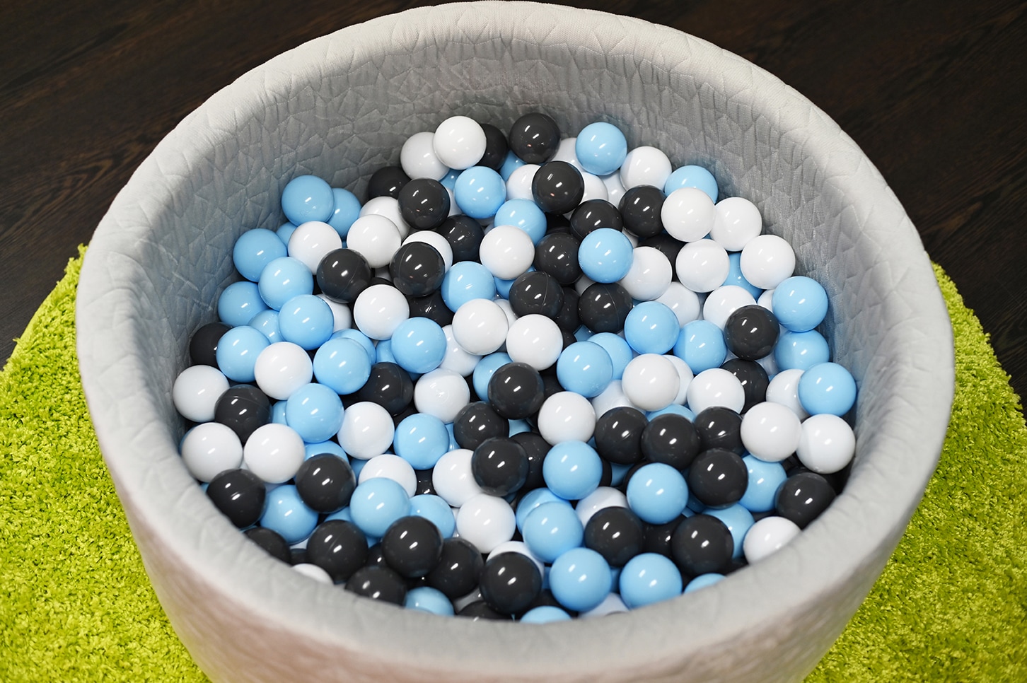 Knorrtoys® Bällebad »Soft, Geo Grey« mit 300 Bälle creme/Grey/lightBlue; Made in Europe