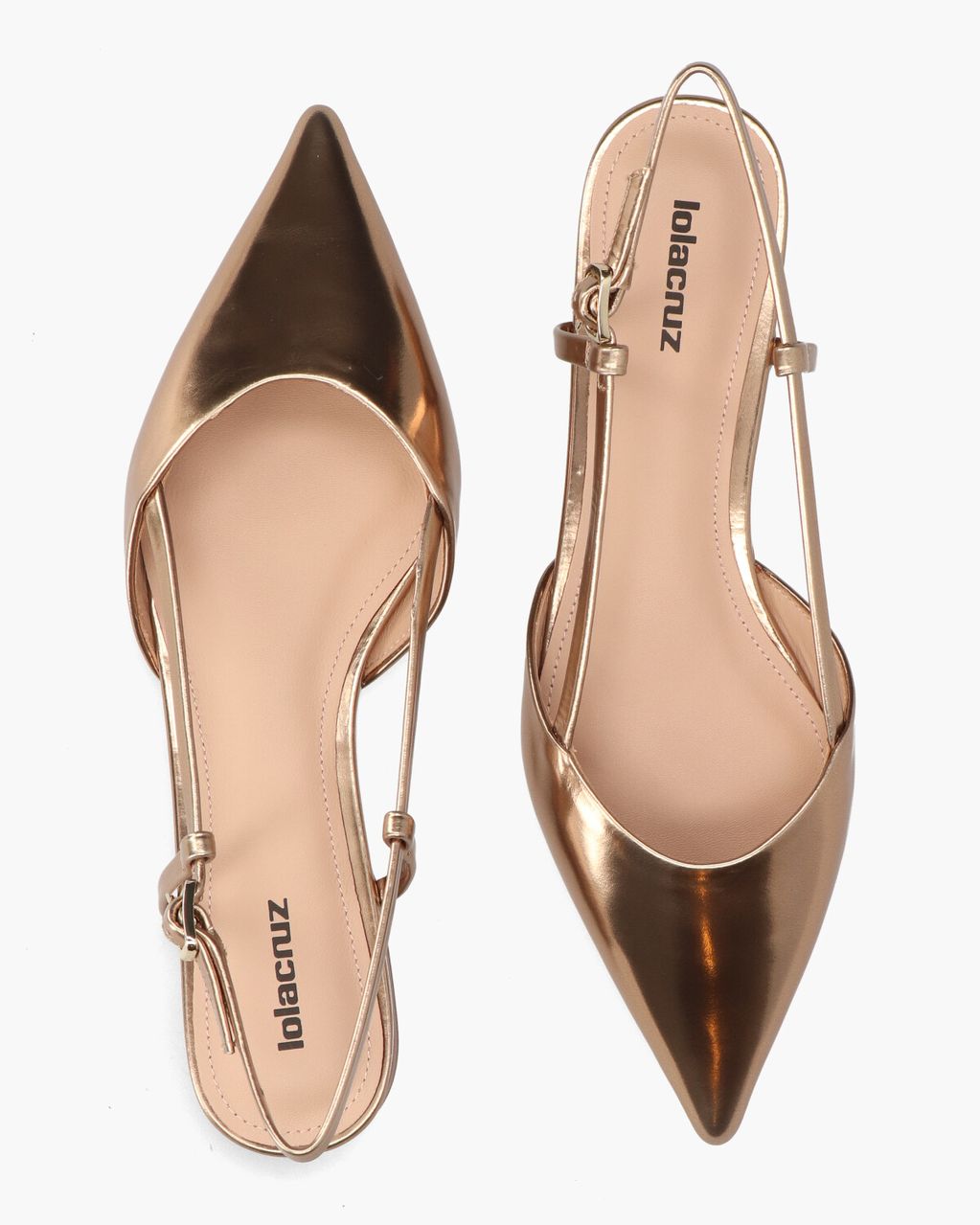 Lola Cruz Carmen Brons Dames Slingbackballerina's