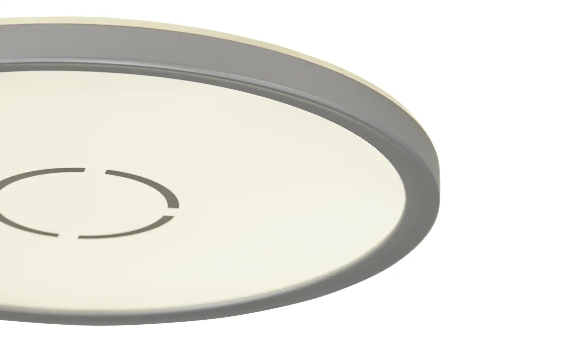 LED-Deckenleuchte,silber mit Hintergrundbeleuchtung