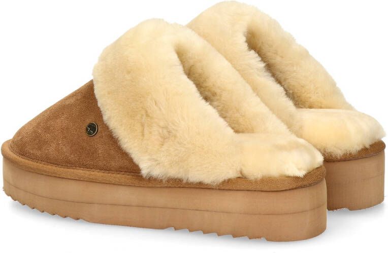 Warmbat Suède Pantoffels voor Wolkenwandeling Brown Dames