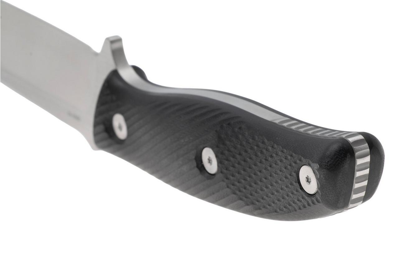 Böker Magnum Collection 2025 02MAG2025 Satin BKR-10, Textured Black G10, Limited Edition vaststaand mes