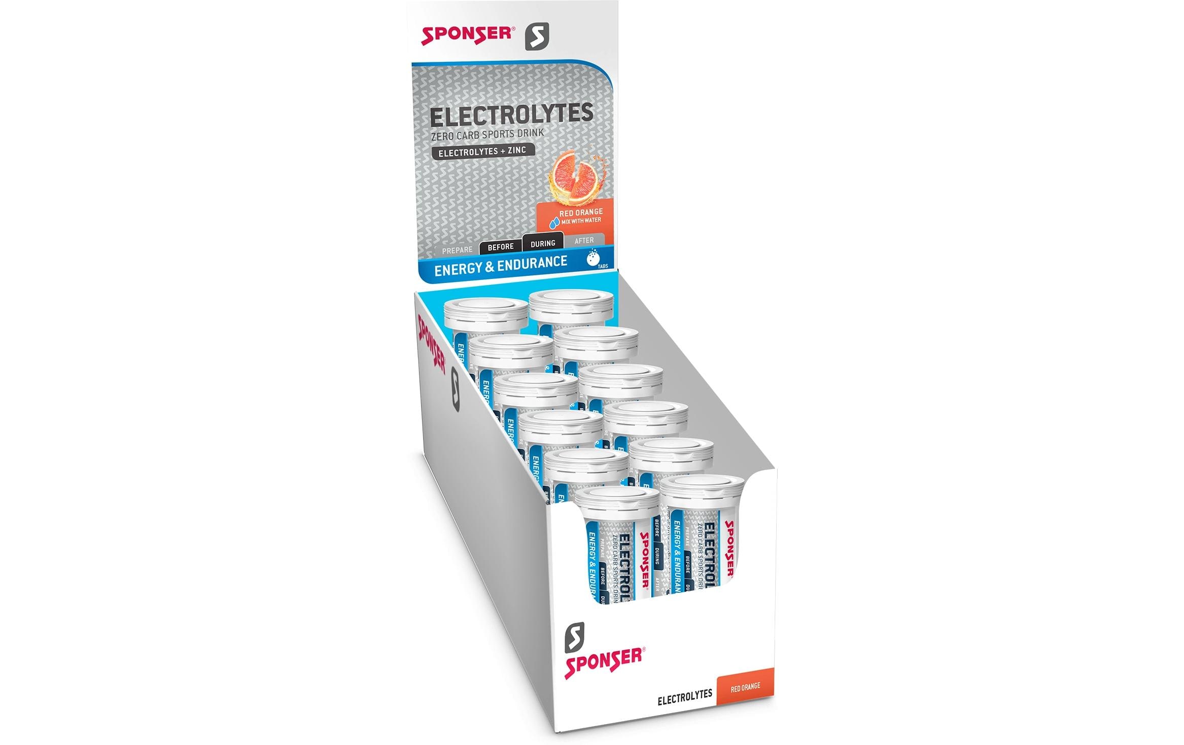 Electrolytes Tabs Red Orange, 12 RöhrchenElektrolyt-Brausetabletten
