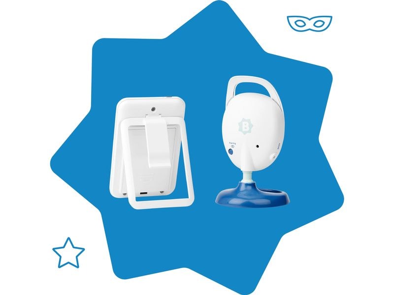 Badabulle Babyphone mit Kamera Video-Babyphone mit Farbdisplay und 250 m Reichweite