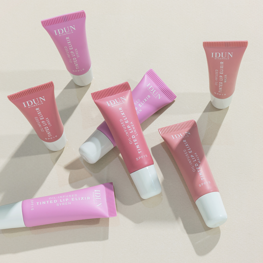 IDUN Minerals Oil Infused Tinted Lip Elixir​ Malva 8 ml