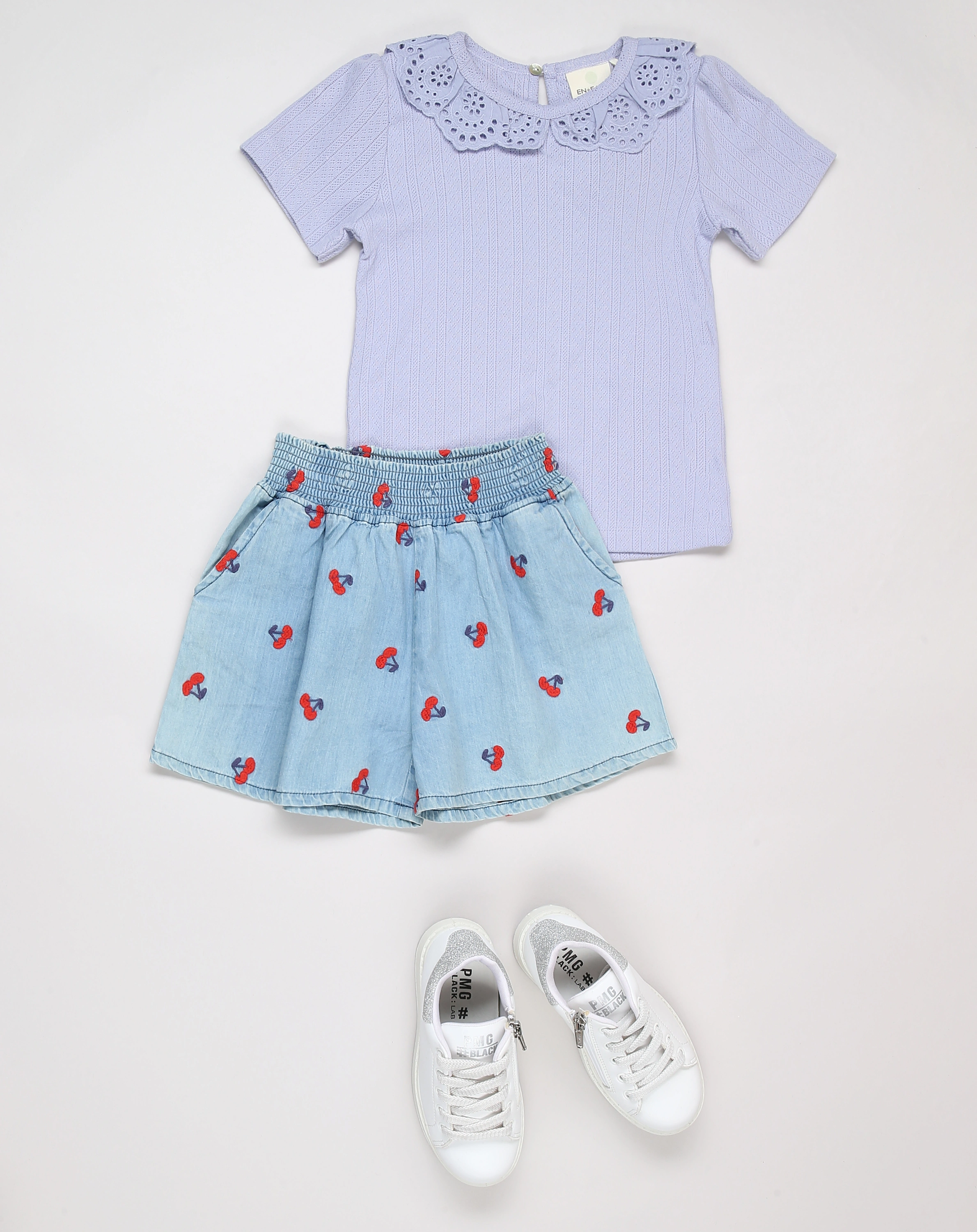 Jeans-Shorts KIRSCHE in hellblau