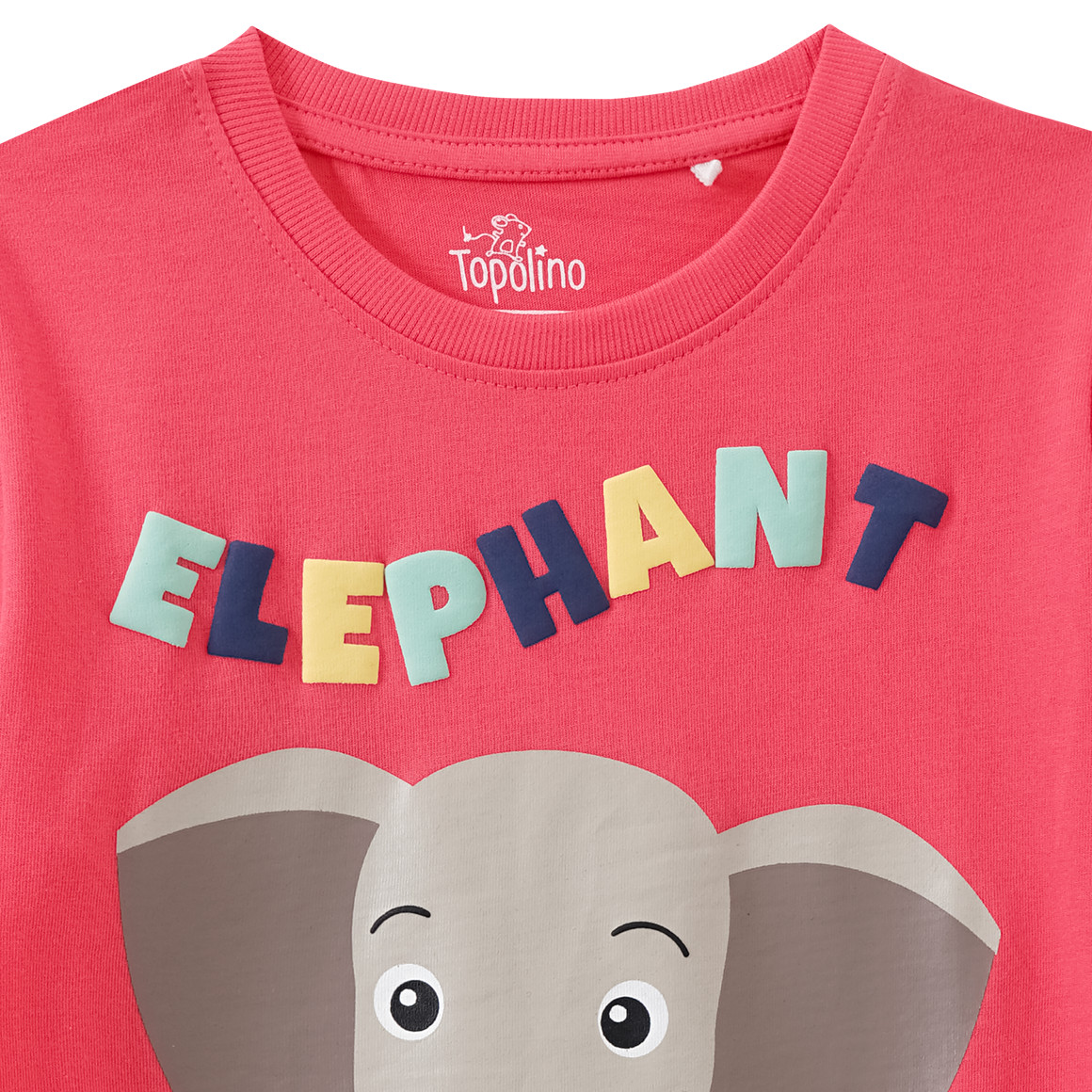 Topolino Kinder T-Shirt mit Elefanten-Motiv rot