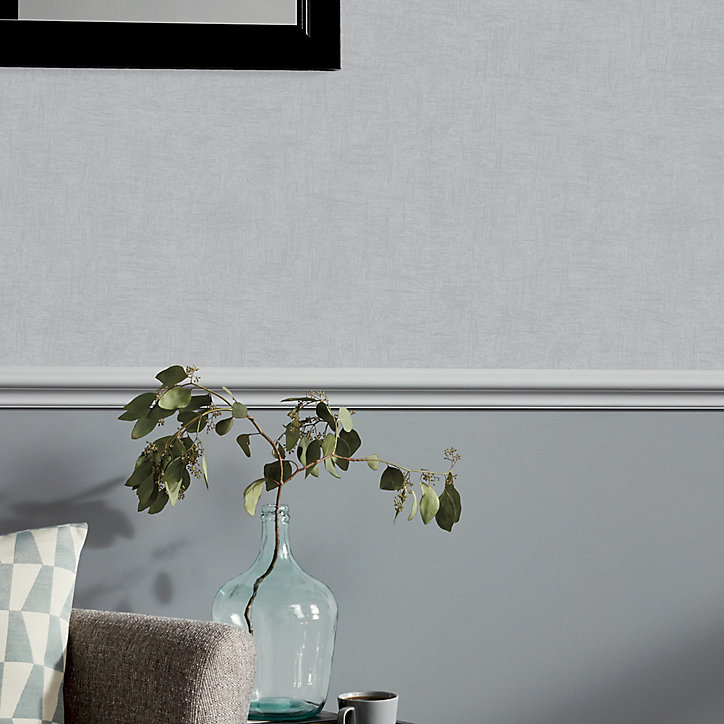 Papier peint vinyle sur intissé GoodHome Moivre gris clair