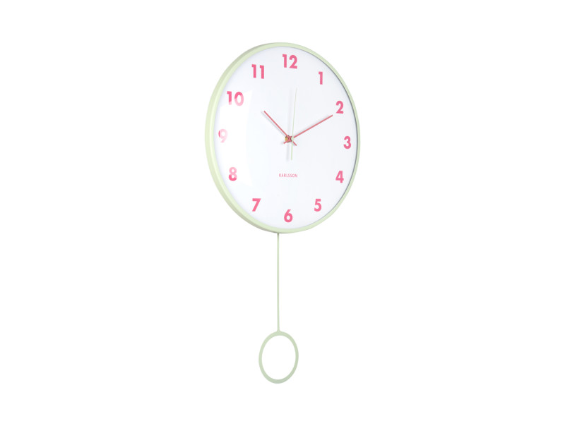 Wall Clock Cheeky Dome Pendulum KA6058LB Soft blue