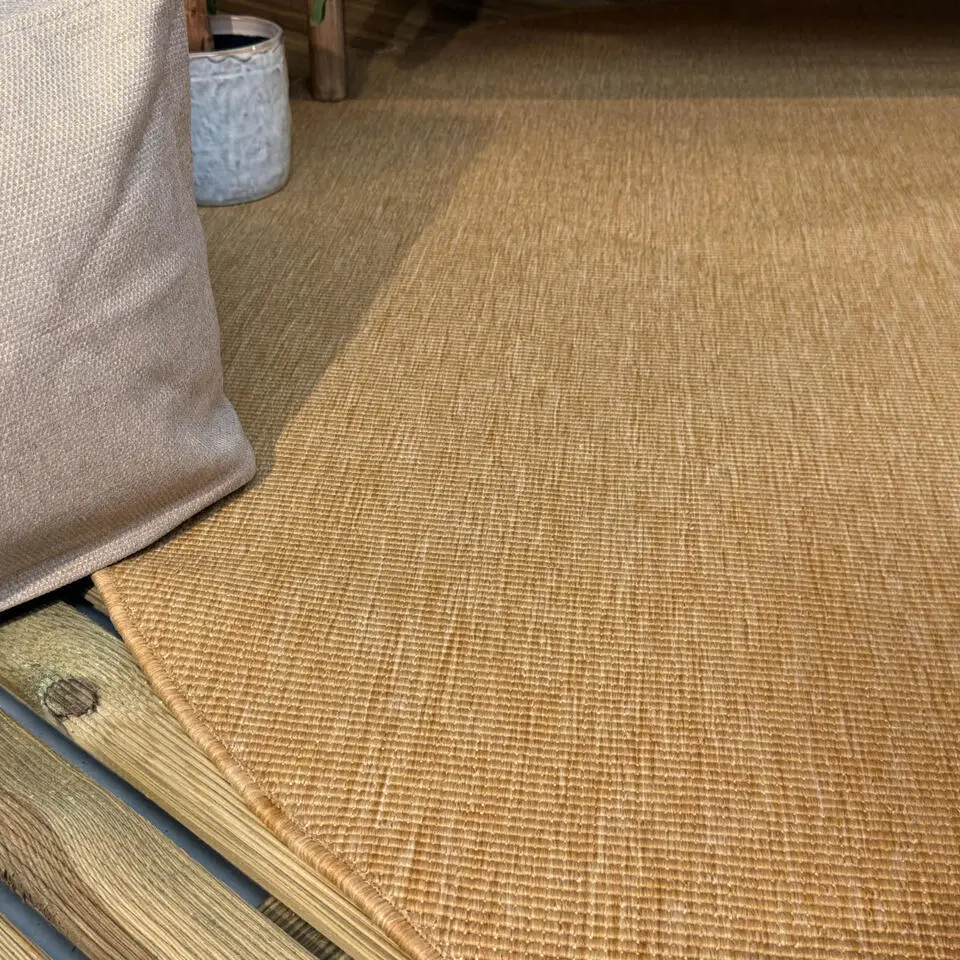 Interieur05 rond buitenkleed geel/okergeel Tone - 200 x 200 cm