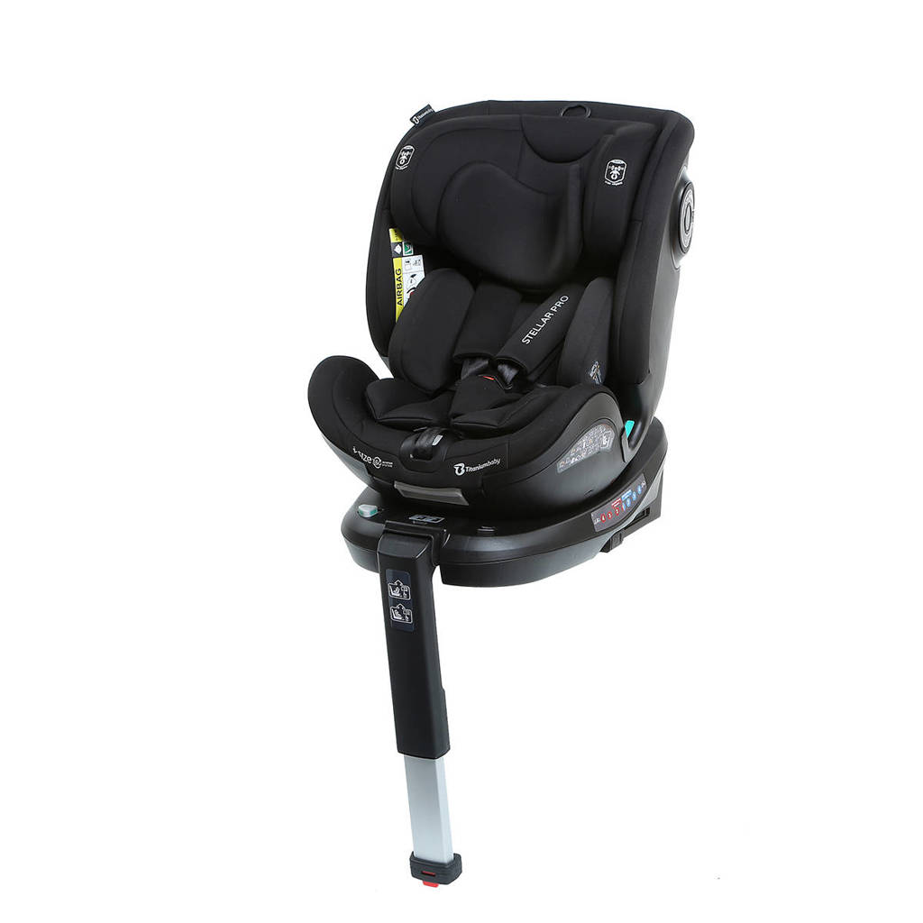 Top autostoel die vanaf de geboorte tot 12 jaar meegaatAutostoel Stellar Pro I-size Black