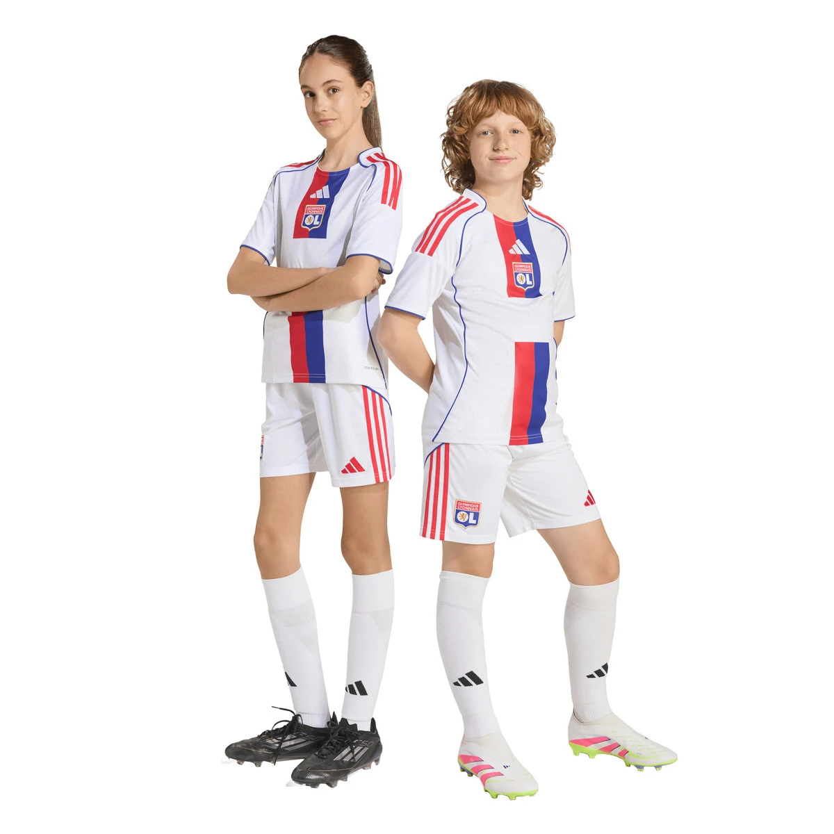Calções adidas Olympique Lyon Primeiro Equipamento 2025-2026 Criança