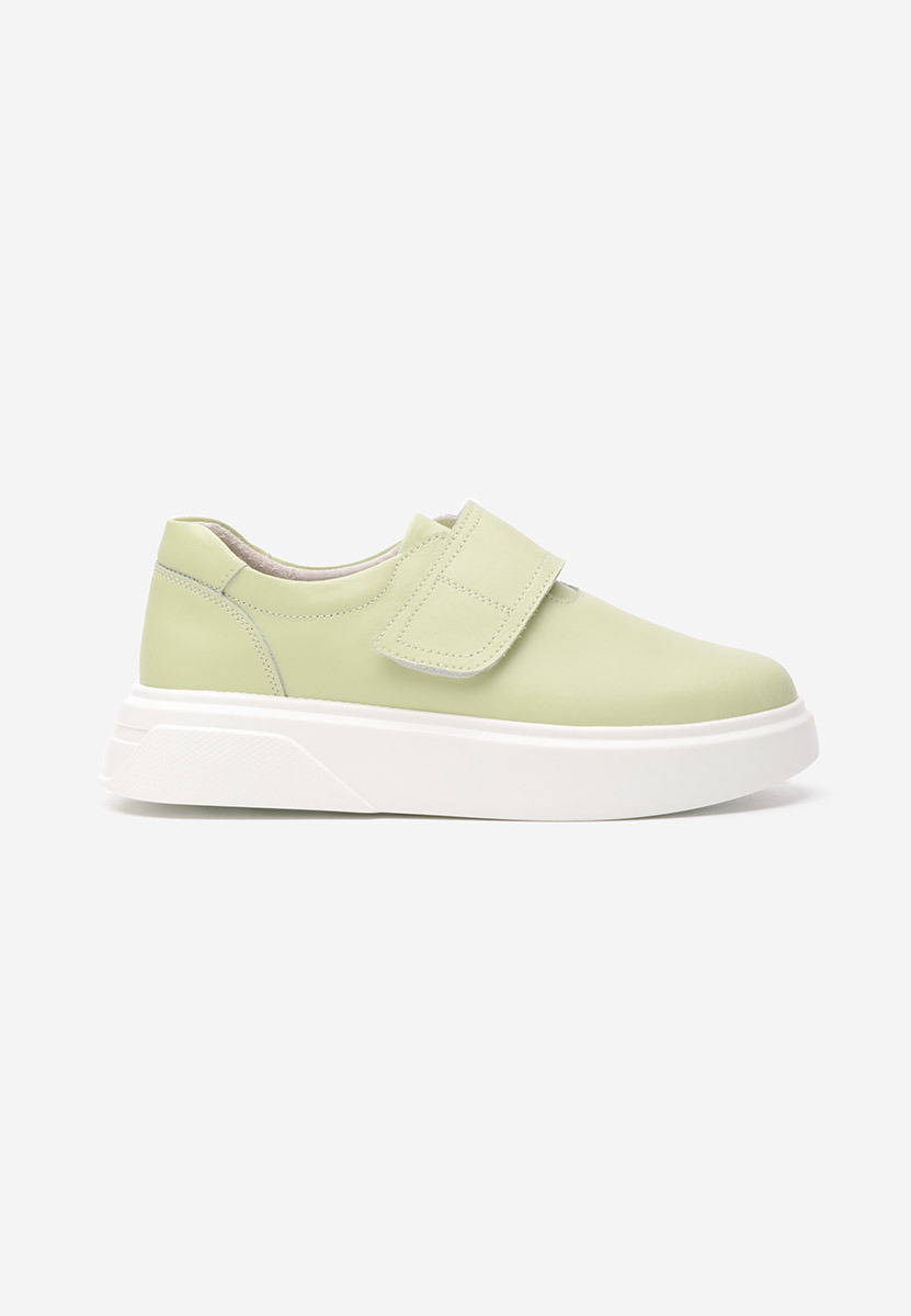 Chaussures casual femme en cuir limette Kally