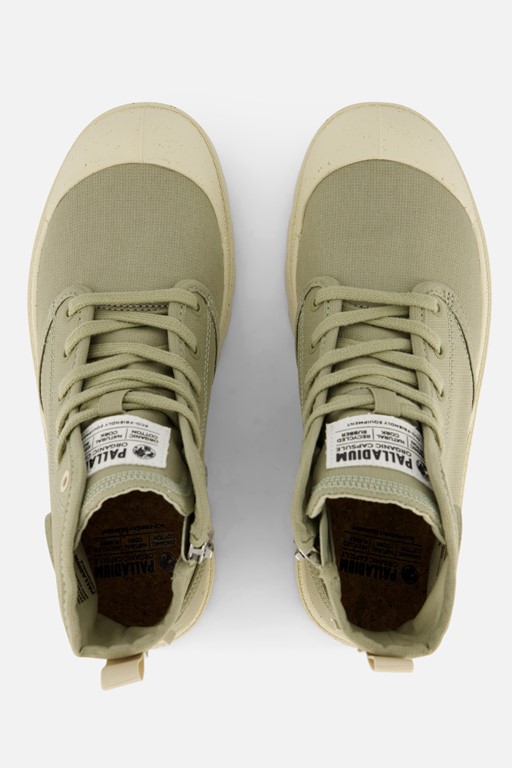 Palladium Hi Zip Sneakers groen Katoen