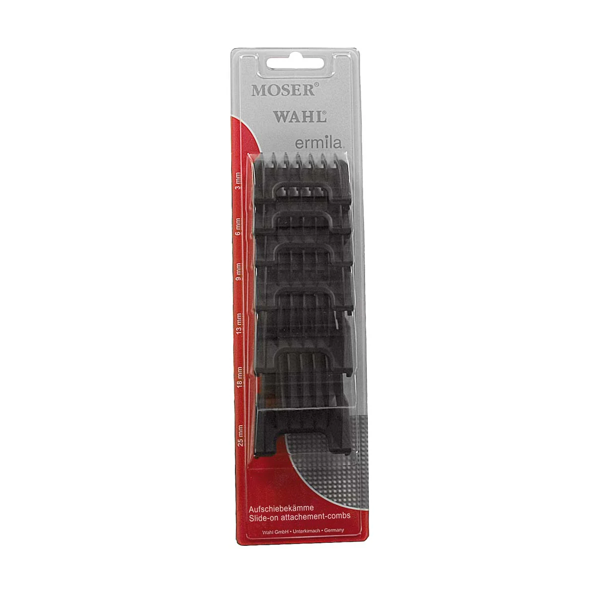 Set de 6 Contre-Peignes Nylon Noir 3 à 25mm ref 1881-7170