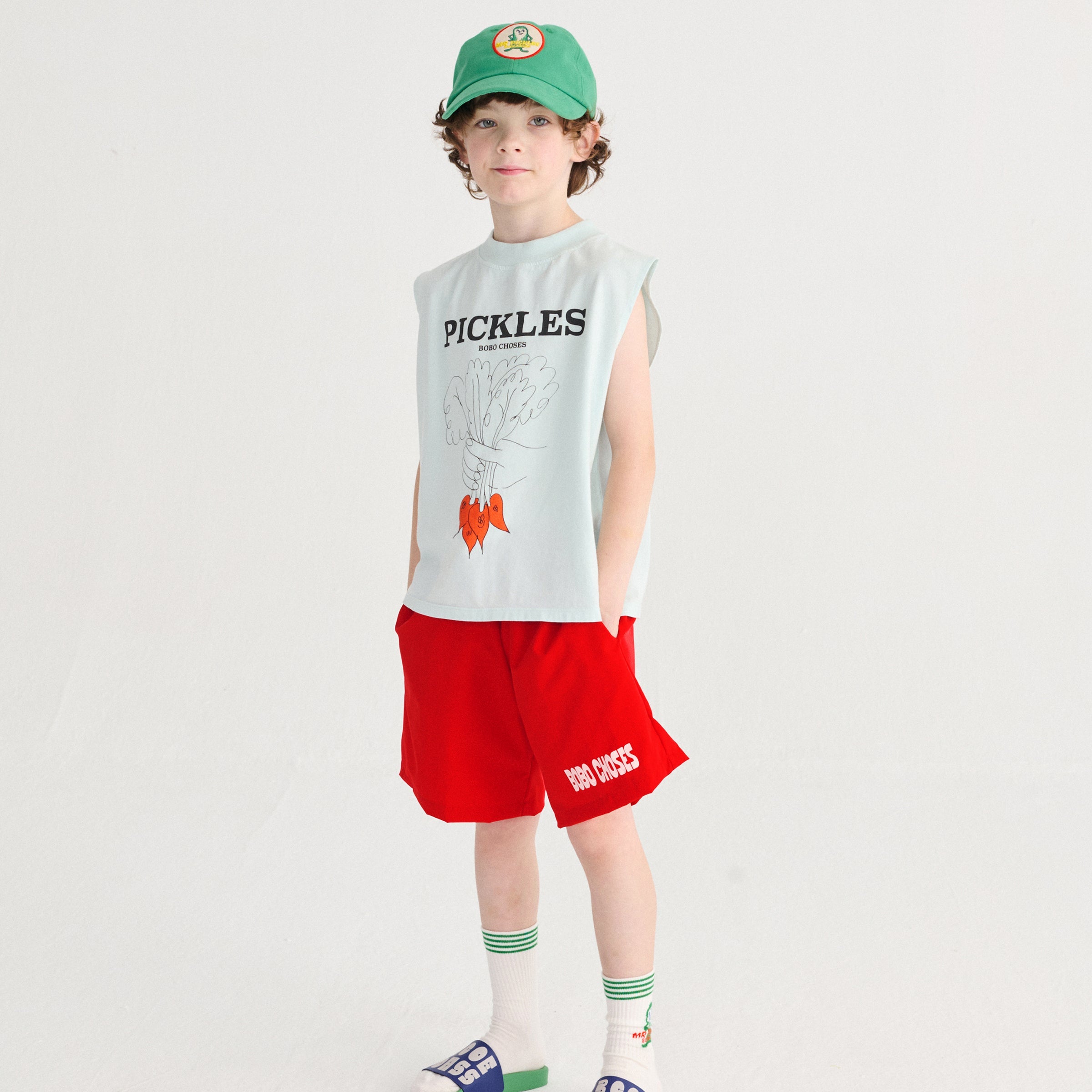 T-Shirt Bunch Of Vegetables Light Blue