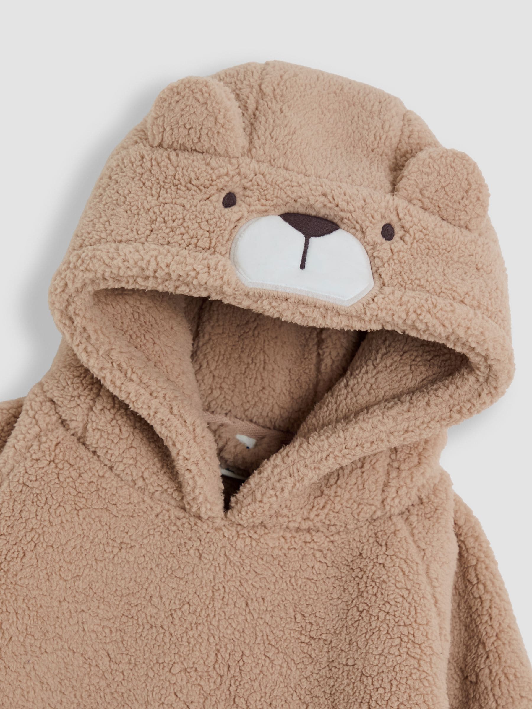 Naturel met beer - JoJo Maman Bébé Cosy Hooded Blanket