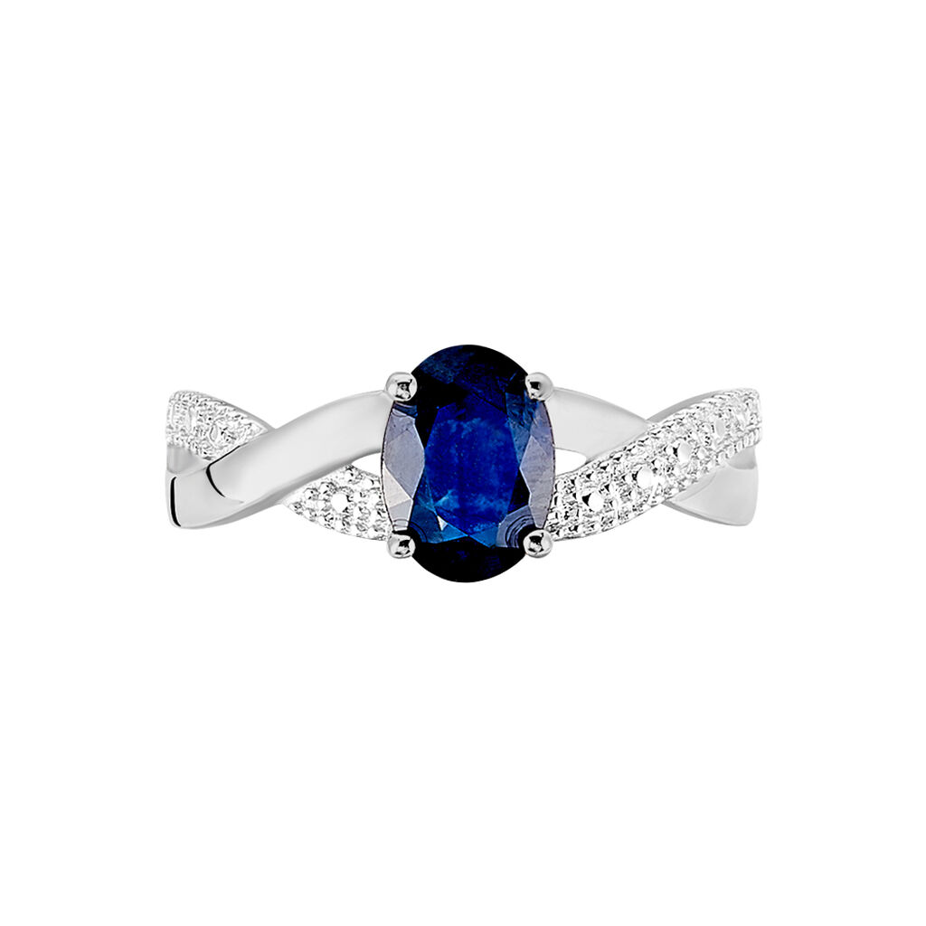 Bague Candice Or Blanc Saphir