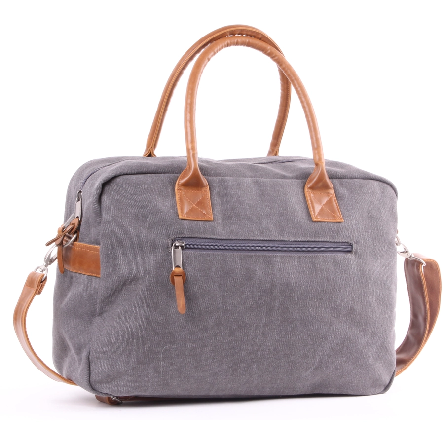 Kidzroom Wickeltasche Vision of Love aus Canvas Grau