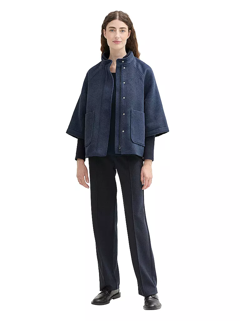 TOM TAILOR Poncho - Cape blau
