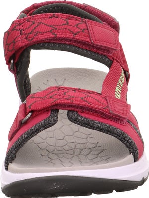 Superfit Criss Cross Sandaler, Rød/Grønn