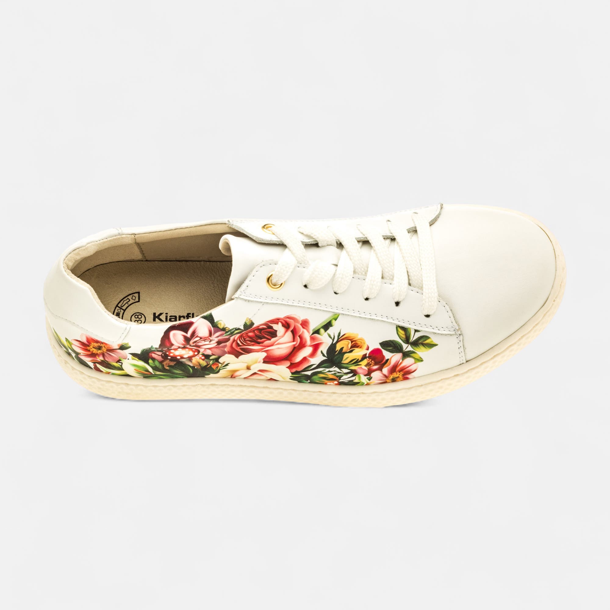 Baskets basses Femme en cuir blanc