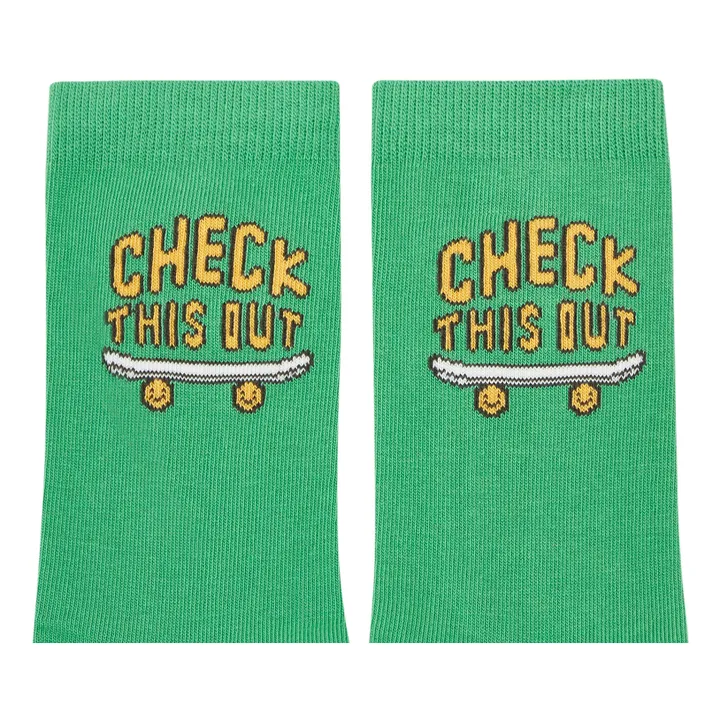 Hundred Pieces Chaussettes Check This Out | Blanc