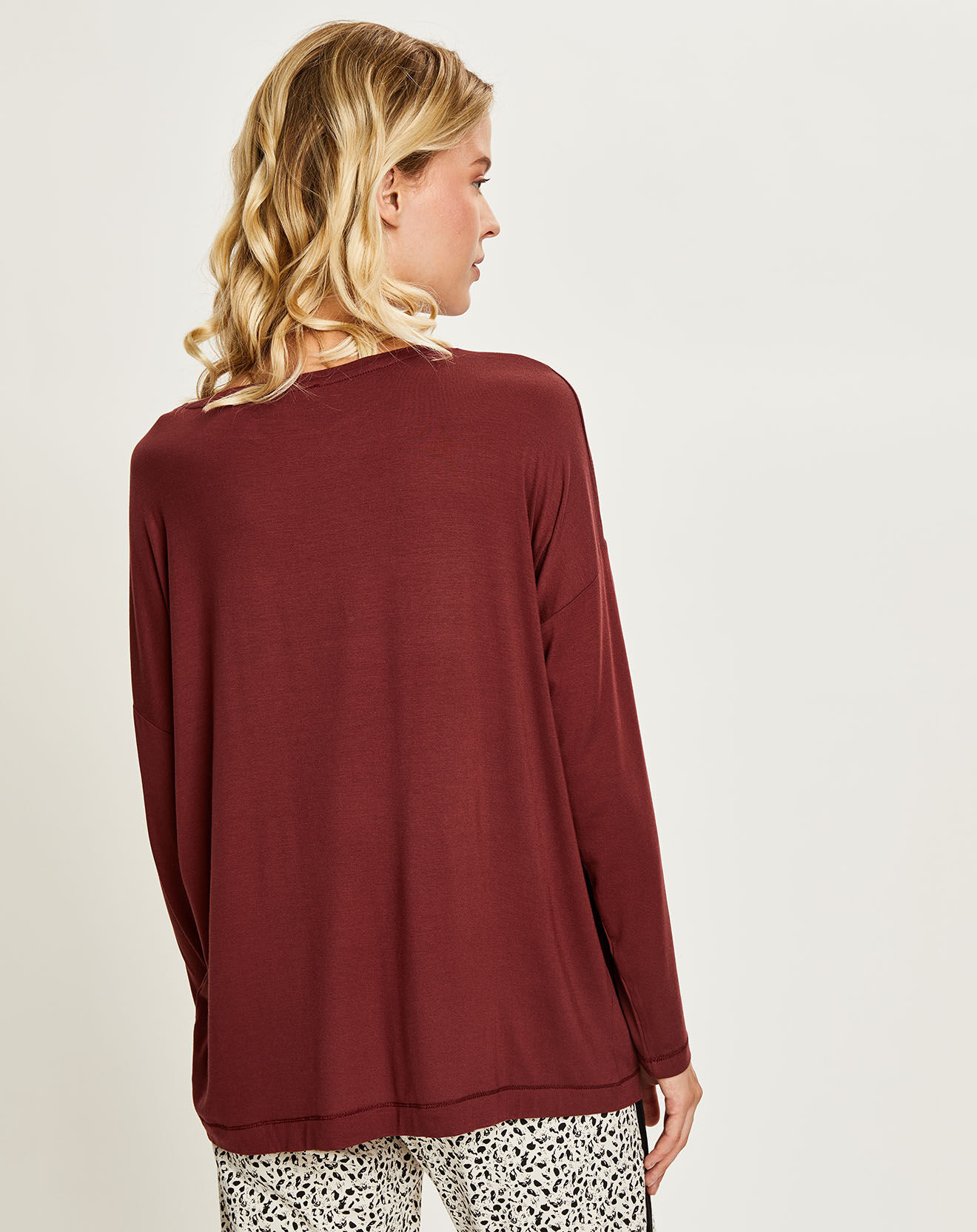 Femilet T-Shirt de pyjama acajou