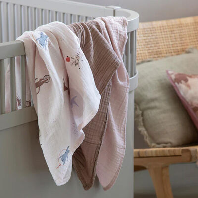 Sebra Musselin Sutteklut 3-Pack, Teeny Toes