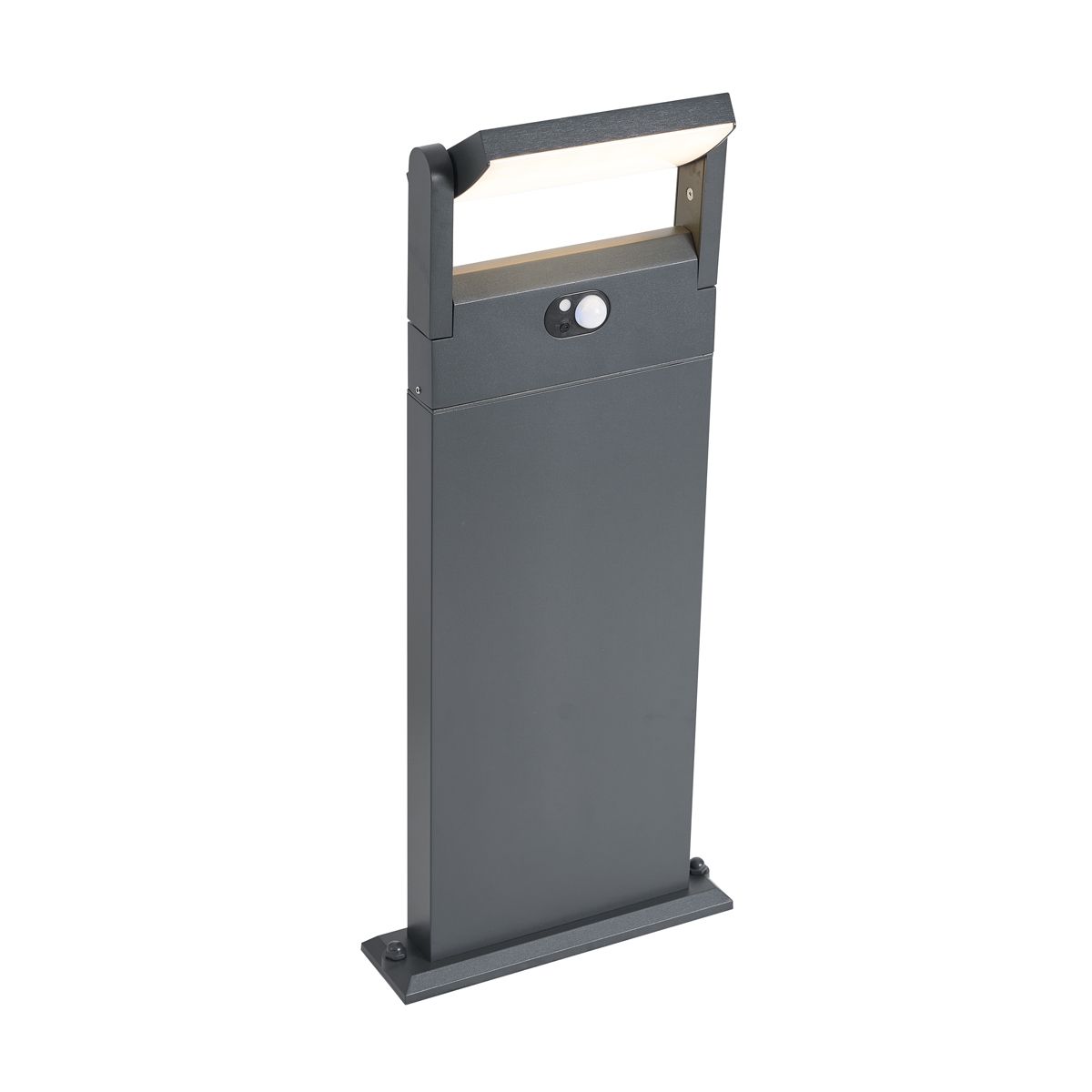Buitenpaal donkergrijs met bewegingssensor 60cm IP54 solar - Judge