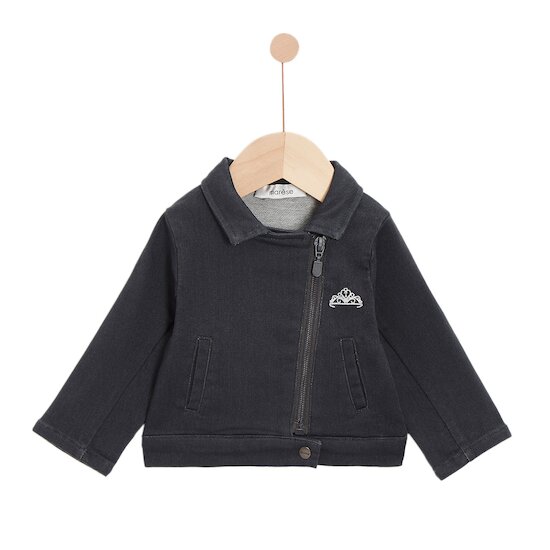 Pop mood Blouson denim   gris anthracite        de               Marèse