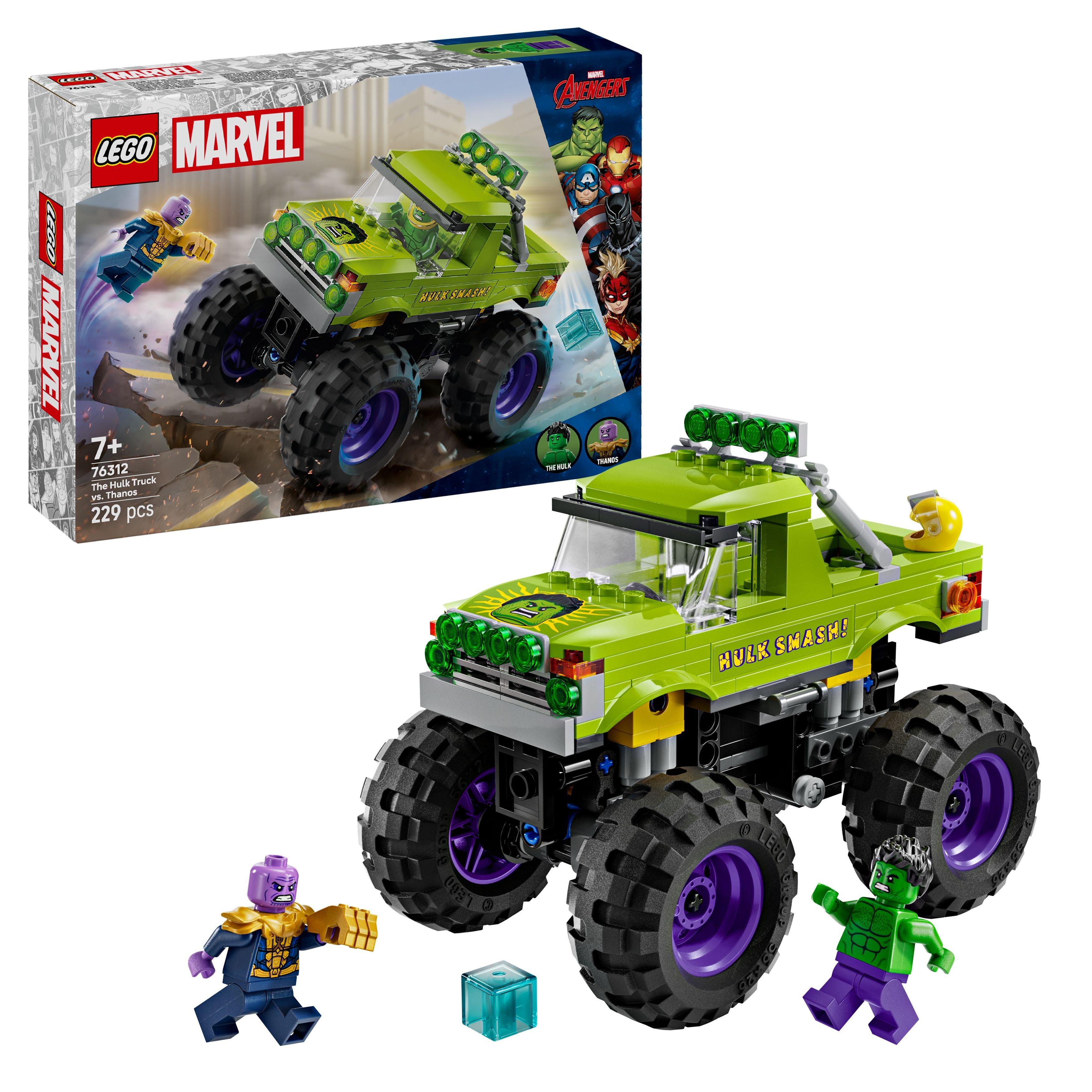 LEGO Marvel The Hulk Truck vs. Thanos Set 76312